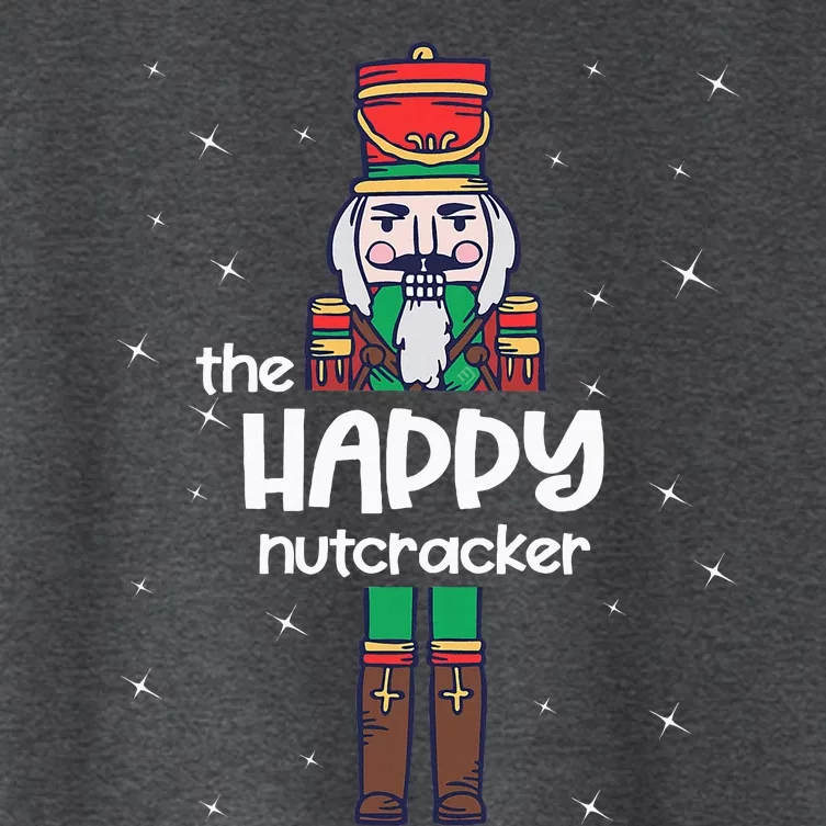 Happy Nutcracker Family Matching Funny Pajama Women's Crop Top Tee