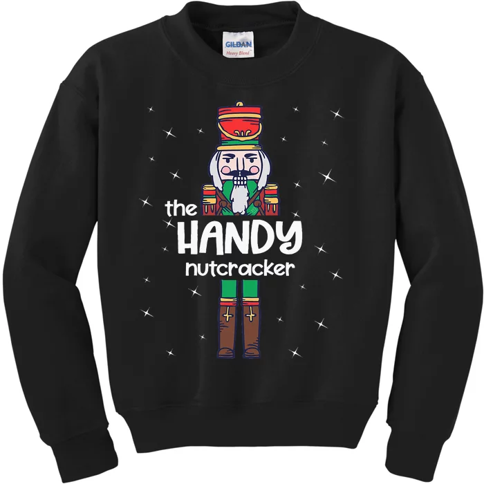 Handy Nutcracker Family Matching Funny Pajama Kids Sweatshirt