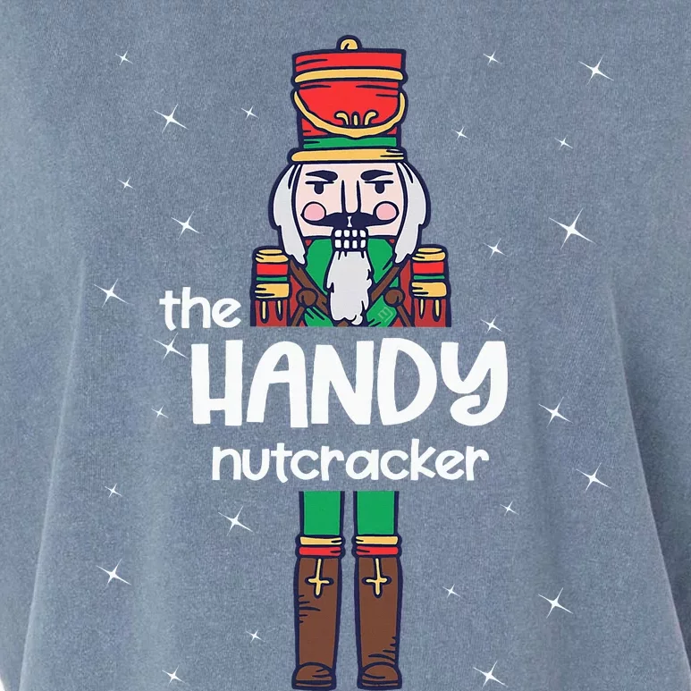 Handy Nutcracker Family Matching Funny Pajama Garment-Dyed Women's Muscle Tee