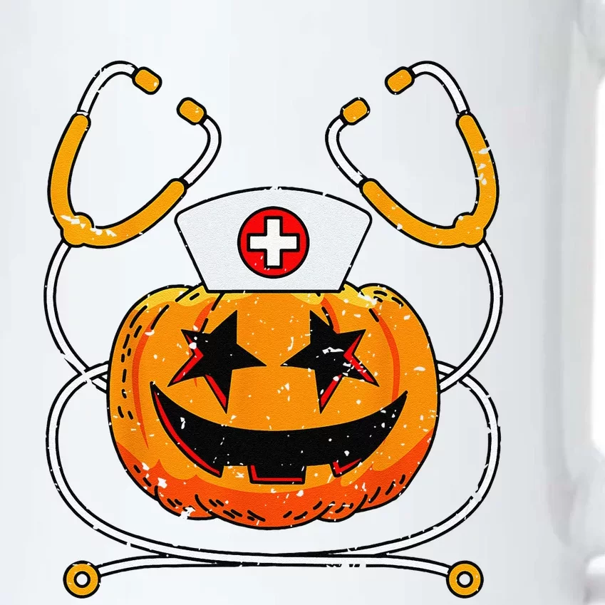 Halloween Nurse Funny Costume Jack O Lantern Pumpkin Black Color Changing Mug