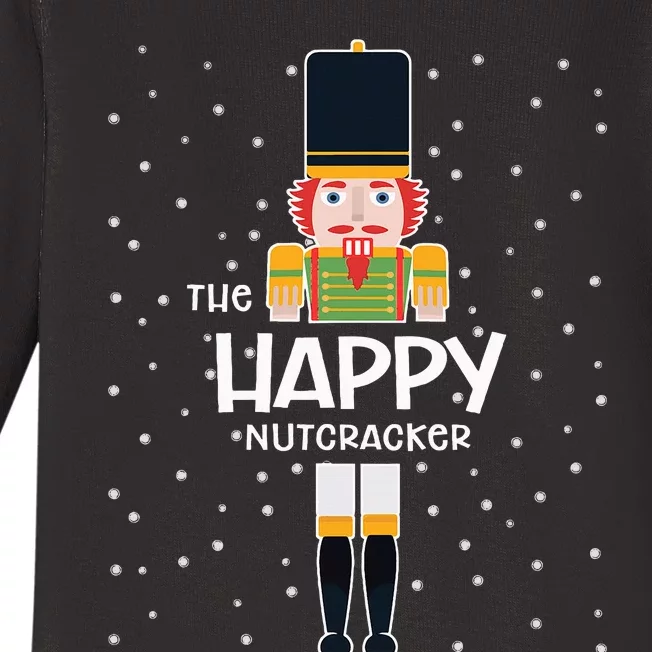 Happy Nutcracker Family Matching Funny Pajama Baby Long Sleeve Bodysuit