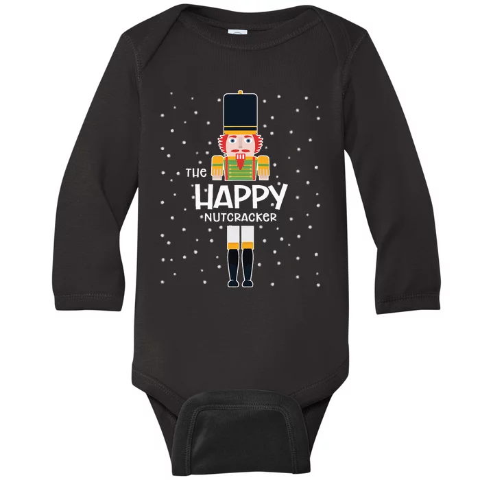 Happy Nutcracker Family Matching Funny Pajama Baby Long Sleeve Bodysuit