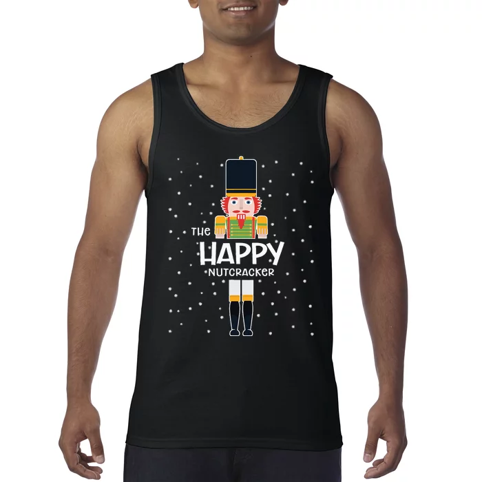 Happy Nutcracker Family Matching Funny Pajama Tank Top