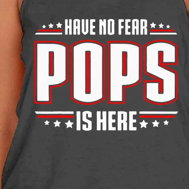 Have No Fear Pops Is Here Women's Knotted Racerback Tank