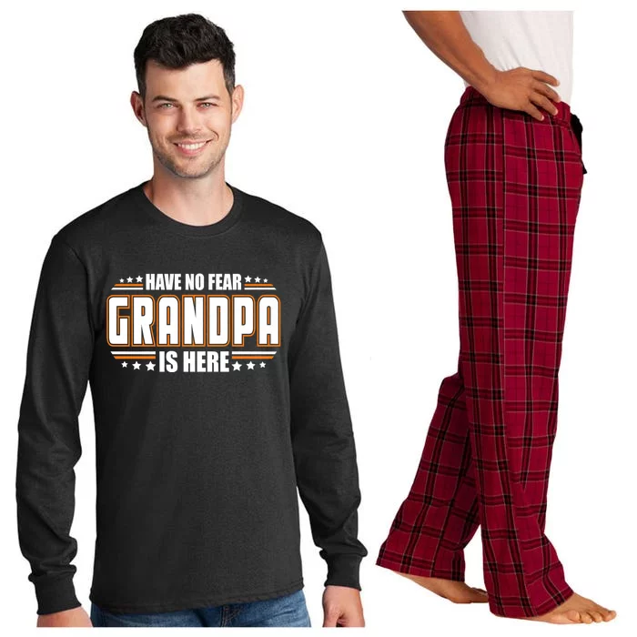 Have No Fear Grandpa Is Here Long Sleeve Pajama Set