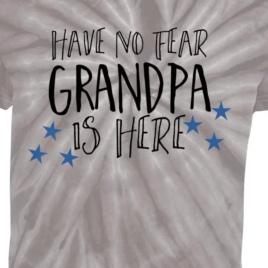 Have No Fear Grandpa Is Here Kids Tie-Dye T-Shirt