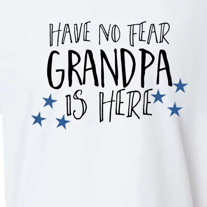 Have No Fear Grandpa Is Here Sueded Cloud Jersey T-Shirt