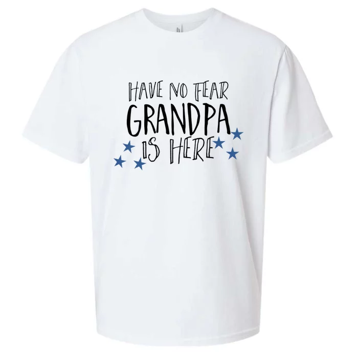 Have No Fear Grandpa Is Here Sueded Cloud Jersey T-Shirt