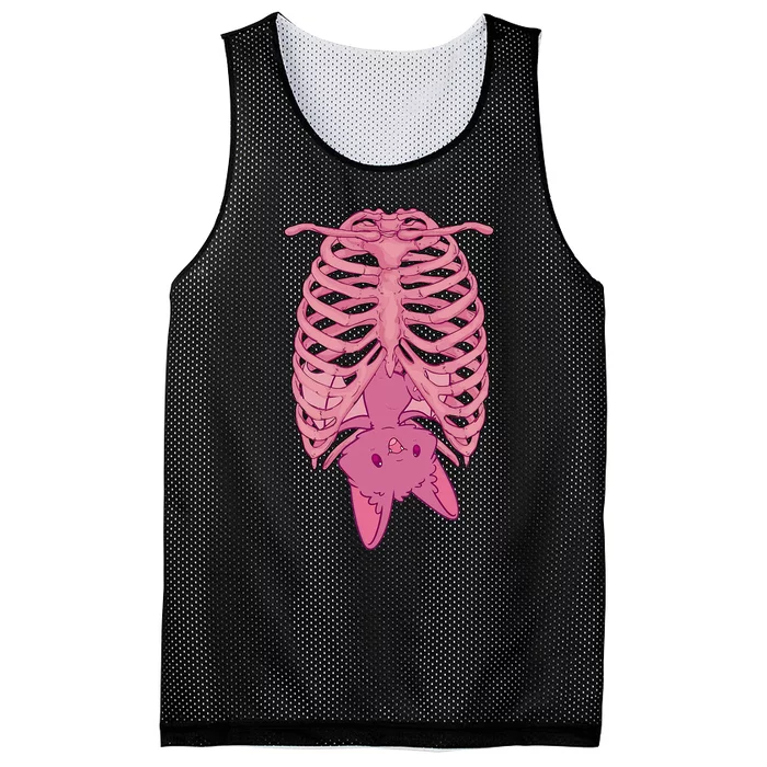 Halloween Nu Goth Pink Bat Pastel Goth Mesh Reversible Basketball Jersey Tank