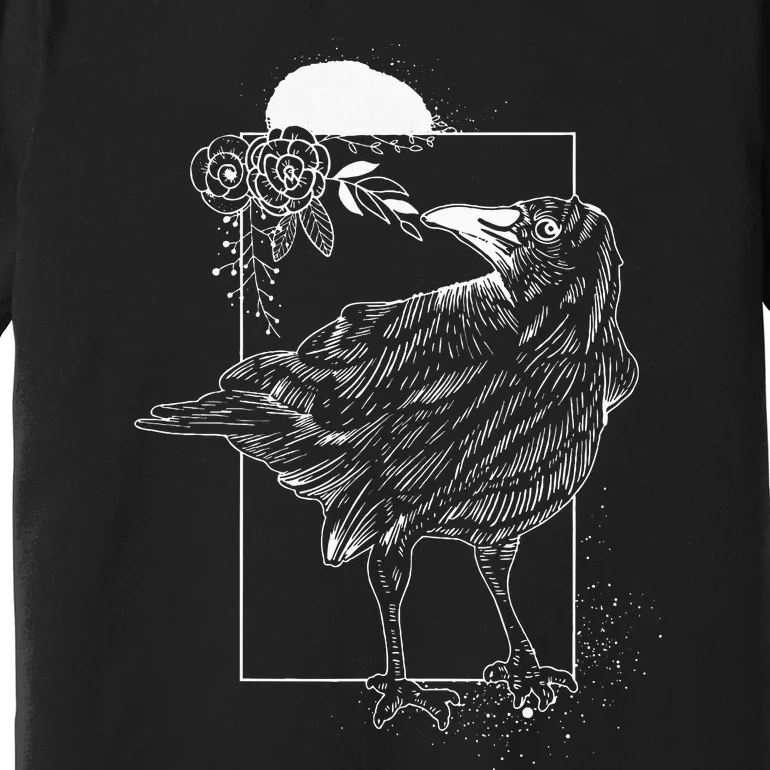 Halloween Night Gift Idea Birds Crow Premium T-Shirt