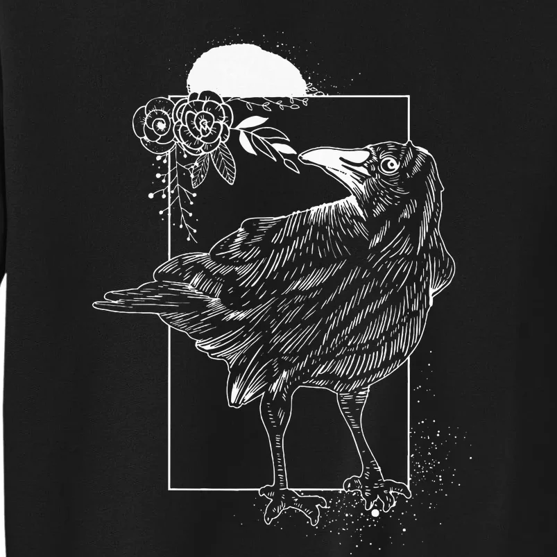 Halloween Night Gift Idea Birds Crow Tall Sweatshirt