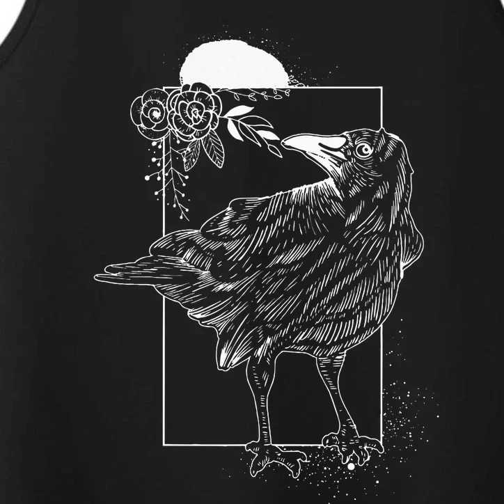 Halloween Night Gift Idea Birds Crow Performance Tank