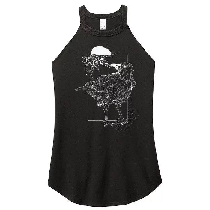 Halloween Night Gift Idea Birds Crow Women’s Perfect Tri Rocker Tank