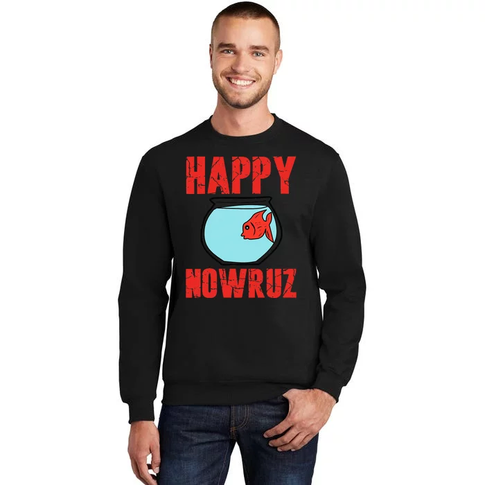 Happy Nowruz Goldfish Norooz Persian New Year Tall Sweatshirt