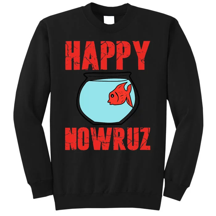 Happy Nowruz Goldfish Norooz Persian New Year Tall Sweatshirt