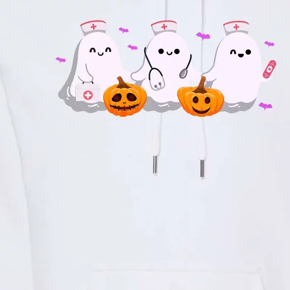 Halloween Nurse Ghosts Boo Crew Premium Hoodie