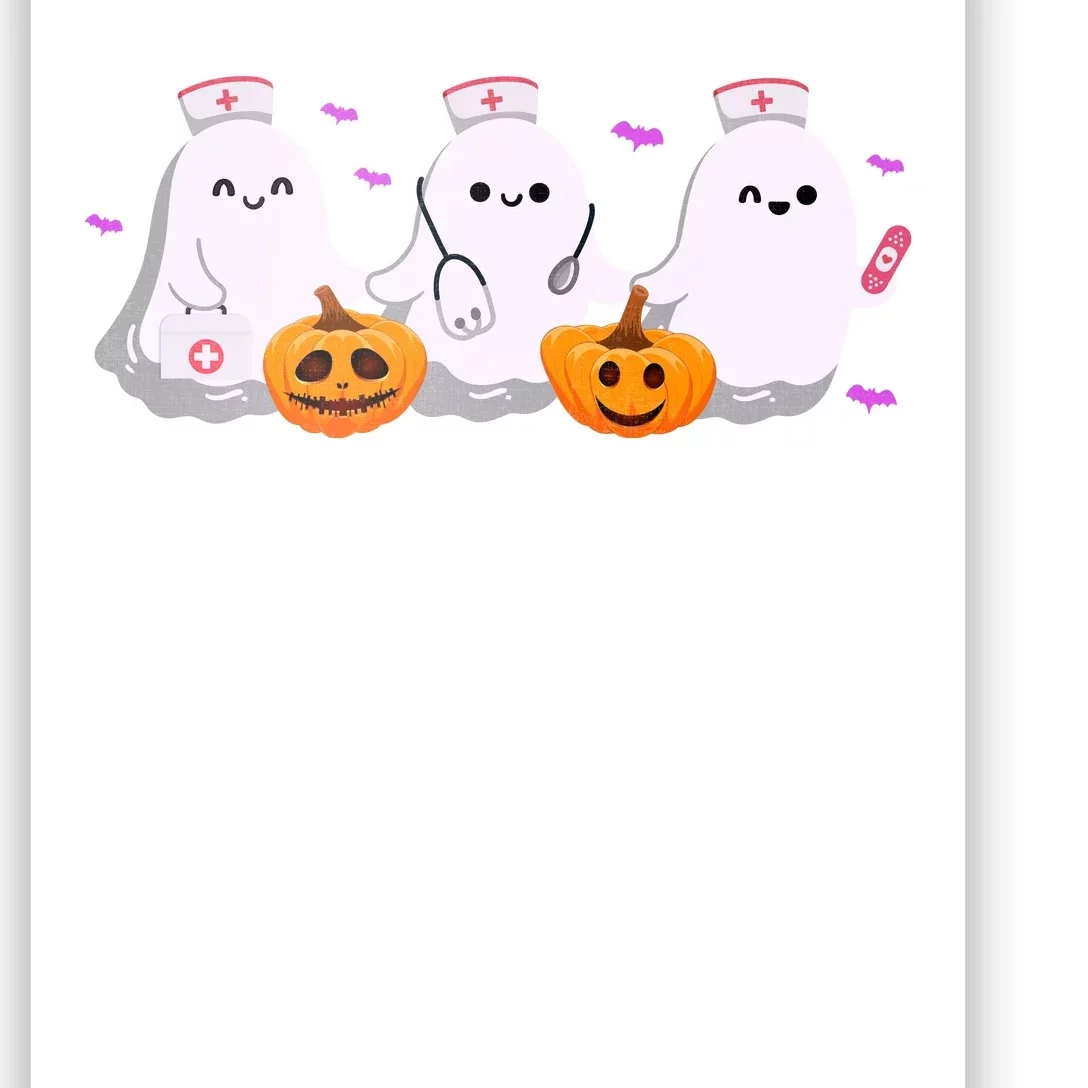 Halloween Nurse Ghosts Boo Crew Poster