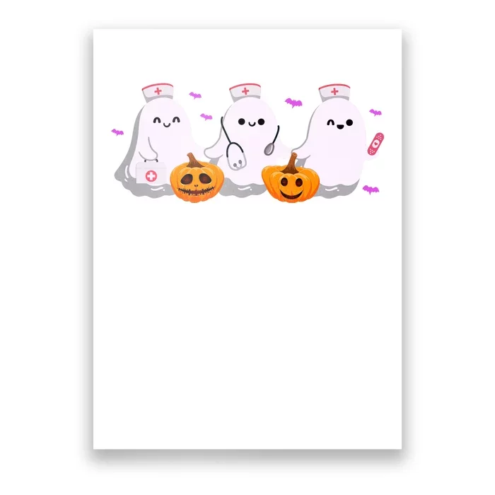 Halloween Nurse Ghosts Boo Crew Poster