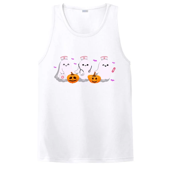 Halloween Nurse Ghosts Boo Crew Performance Tank