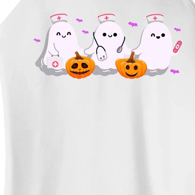 Halloween Nurse Ghosts Boo Crew Women’s Perfect Tri Rocker Tank