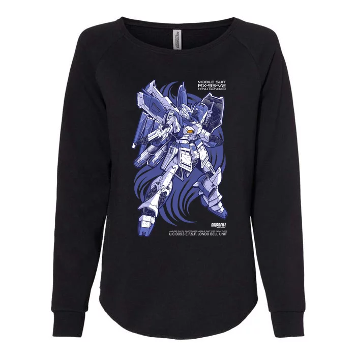 Hi Nu Gundam Womens California Wash Sweatshirt