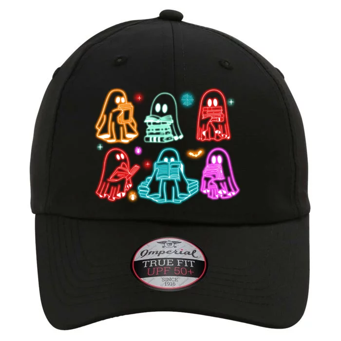 Halloween Neon Ghost Reading Books Spooky Season The Original Performance Cap