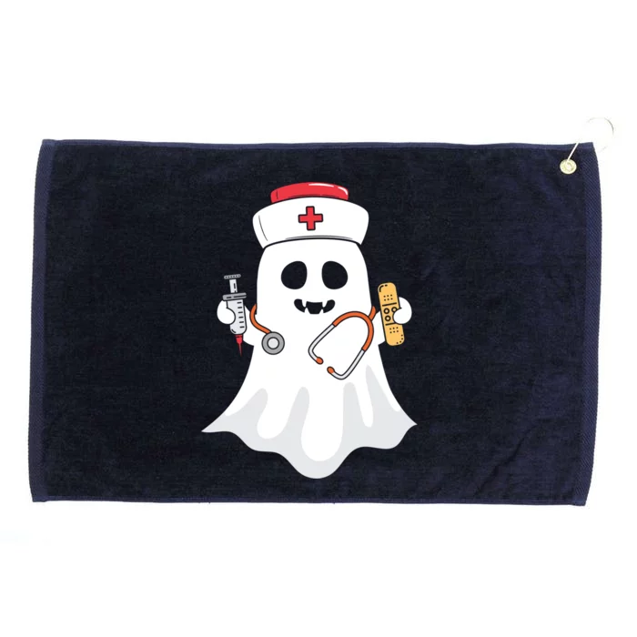 Halloween Nurse Ghost Scrub Top Halloween Costume Nursing Gift Grommeted Golf Towel