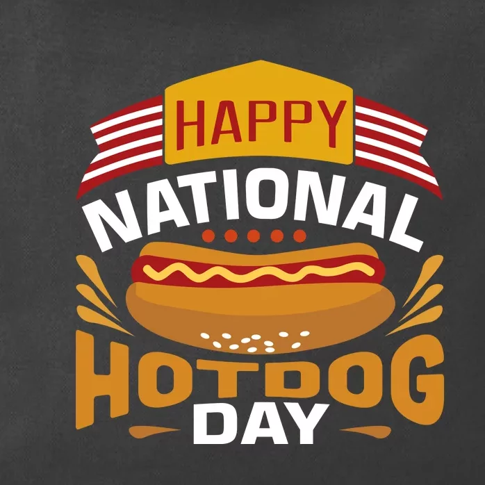 Happy National Hot Dog Day Zip Tote Bag