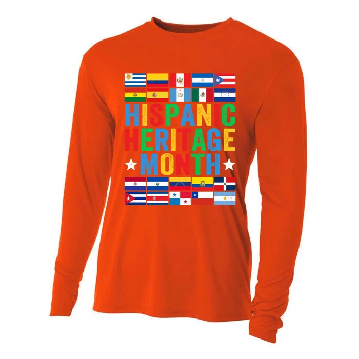 Happy National Hispanic Heritage Month Funny Gift Cooling Performance Long Sleeve Crew