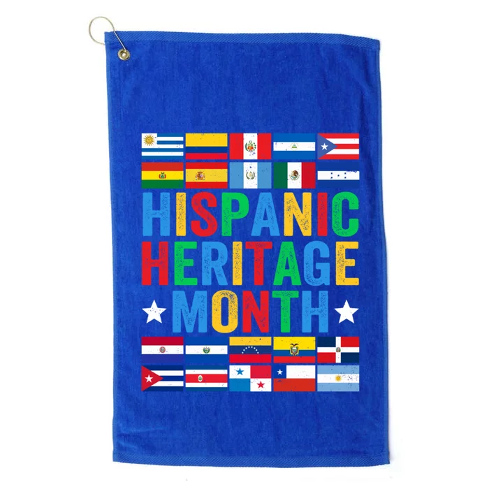 Happy National Hispanic Heritage Month Funny Gift Platinum Collection Golf Towel