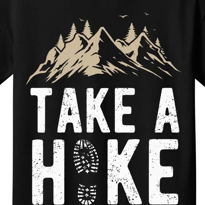 Hiking Nature Hike Hiker Outdoor Funny Take A Hike Kids T-Shirt