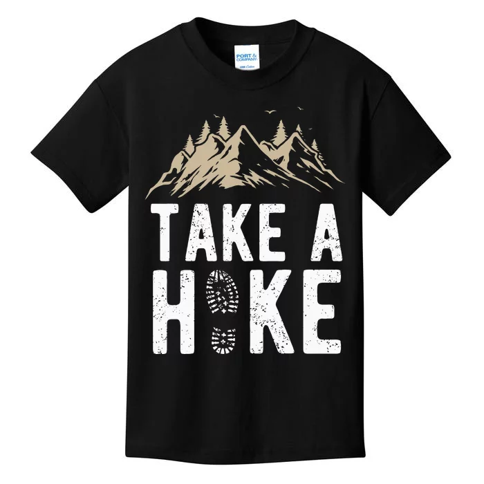 Hiking Nature Hike Hiker Outdoor Funny Take A Hike Kids T-Shirt