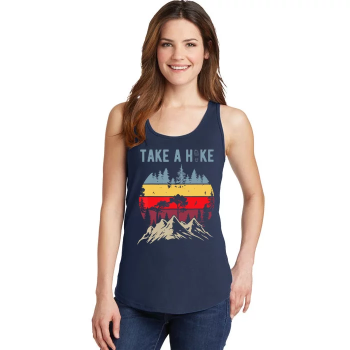 Hiking Nature Hike Hiker Outdoor Funny Take A Hike Ladies Essential Tank