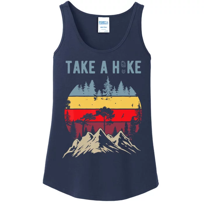 Hiking Nature Hike Hiker Outdoor Funny Take A Hike Ladies Essential Tank