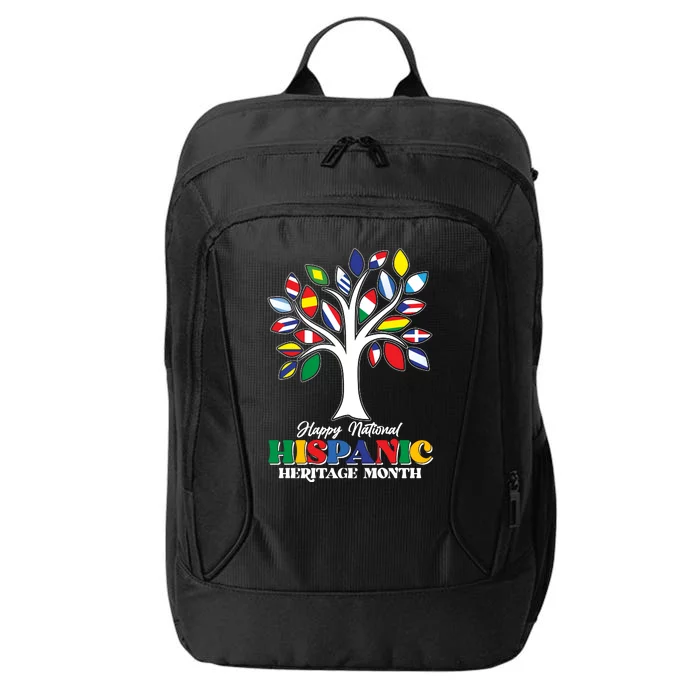 Happy National Hispanic Heritage Month Flag Tree City Backpack