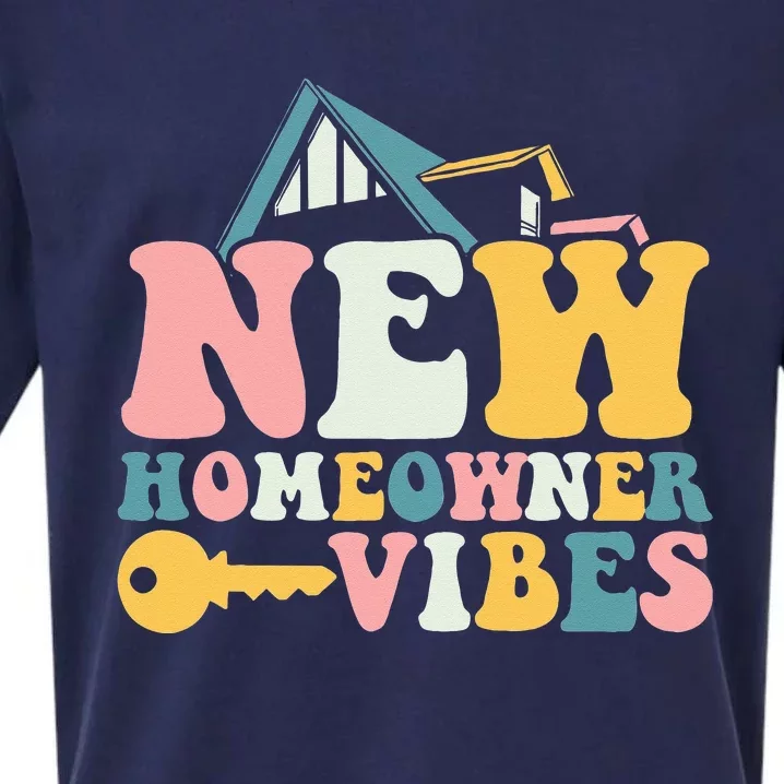 Housewarming New Homeowner Vibes First Time Homeowner Sueded Cloud Jersey T-Shirt