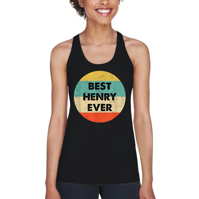 Henry Name Women's Racerback Tank