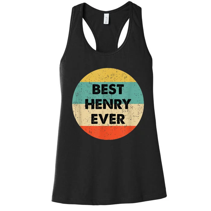 Henry Name Women's Racerback Tank