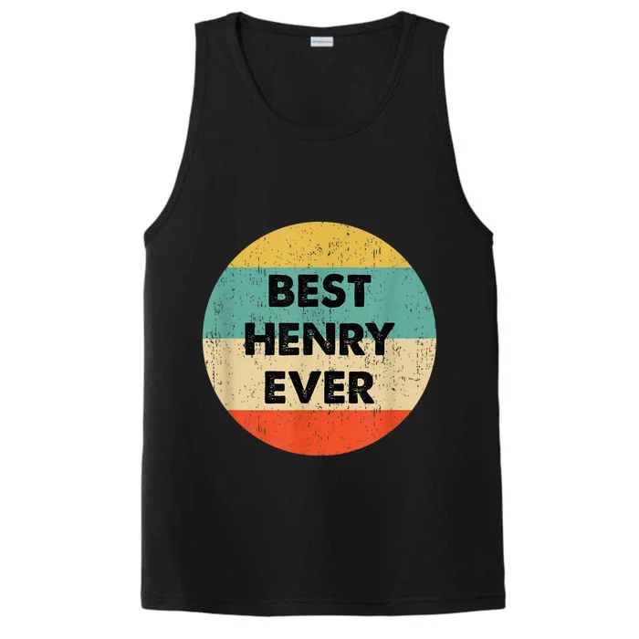 Henry Name Performance Tank