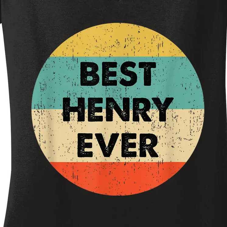 Henry Name Women's V-Neck T-Shirt