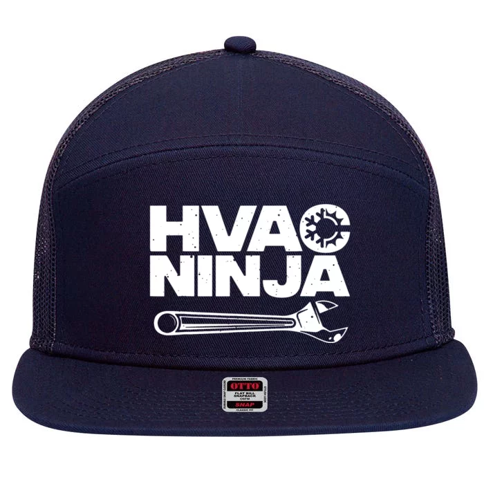 Hvac Ninja 7 Panel Mesh Trucker Snapback Hat