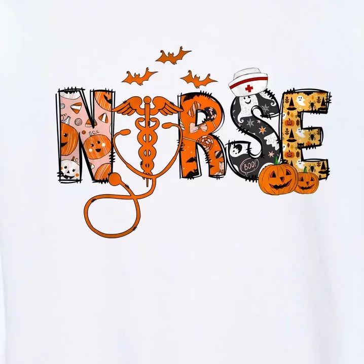 Halloween Nurse Halloween Garment-Dyed Sweatshirt