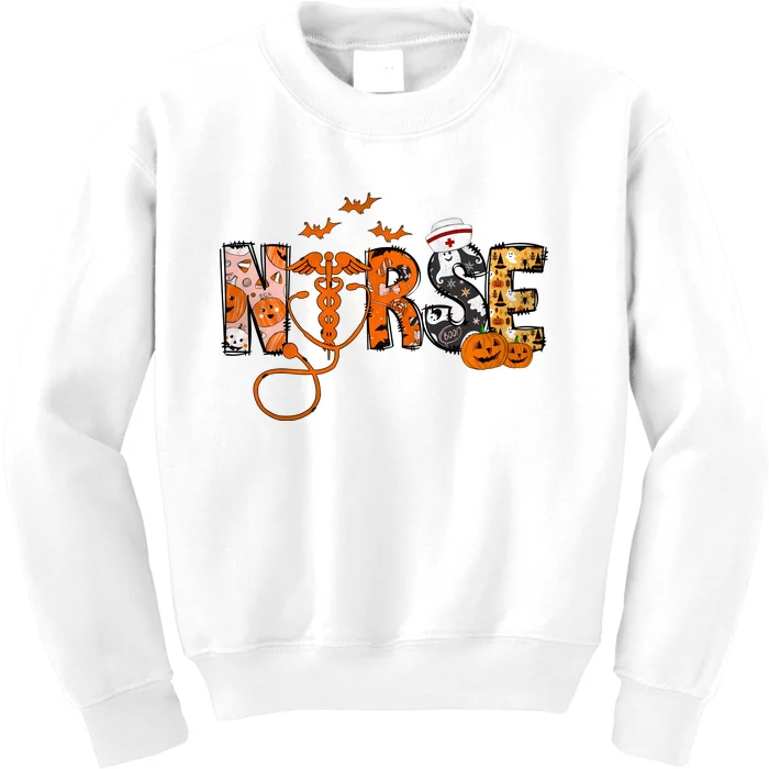 Halloween Nurse Halloween Kids Sweatshirt