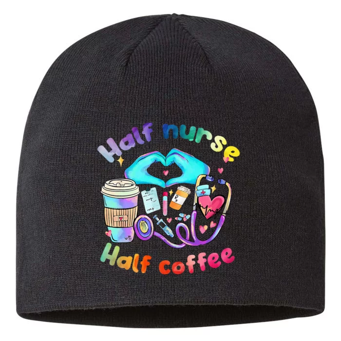 Half Nurse Half CoffeeNurse Lifenurse Club. 8 1/2in Sustainable Knit Beanie