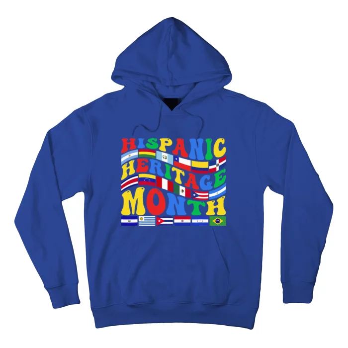 Happy National Hispanic Heritage Month All Countries Groovy Hoodie