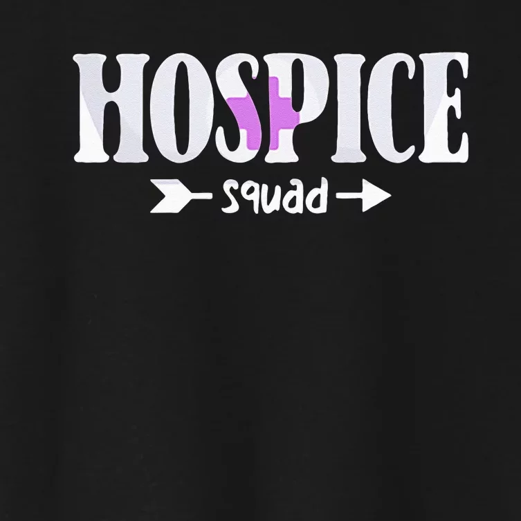 Hospice Nurse Hospice Squad Women's Crop Top Tee