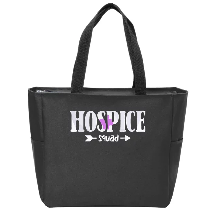 Hospice Nurse Hospice Squad Zip Tote Bag