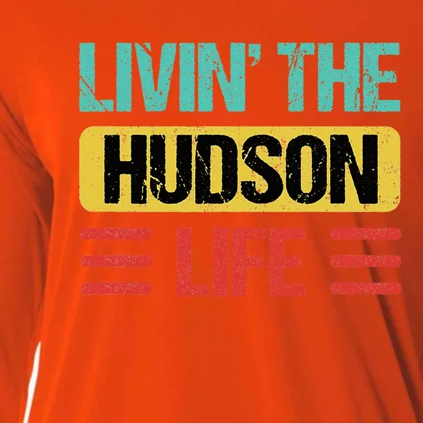 Hudson Name Cooling Performance Long Sleeve Crew