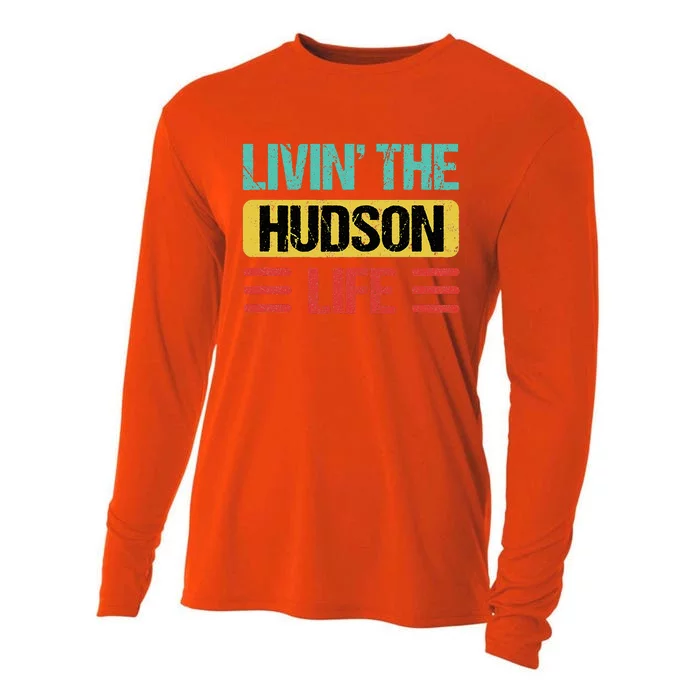 Hudson Name Cooling Performance Long Sleeve Crew