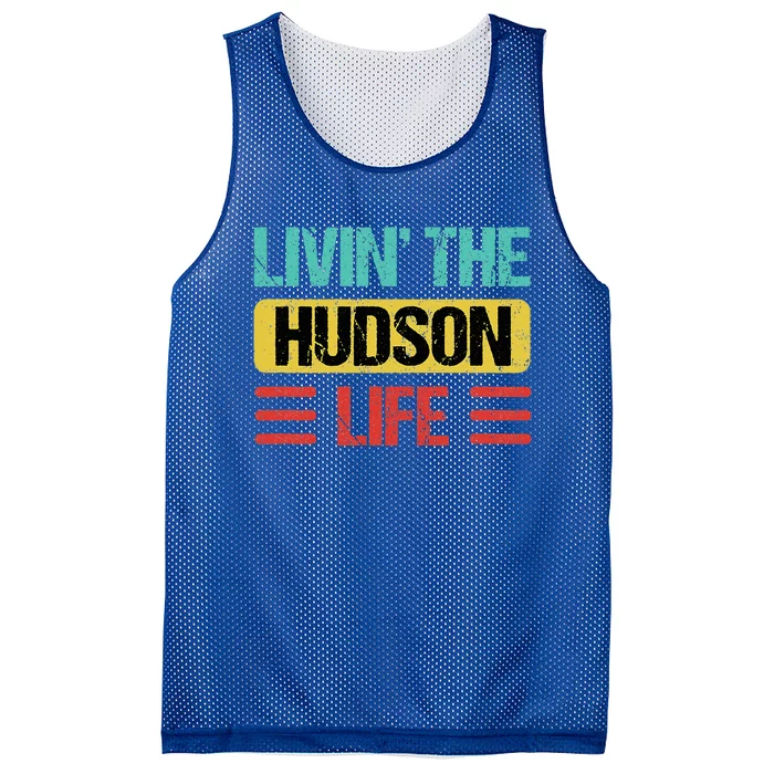 Hudson Name Mesh Reversible Basketball Jersey Tank